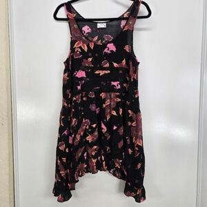 Lace Slip Dress Floral Whimsy Goth Fairy Y2k Free People Voile XS